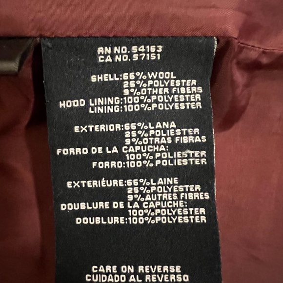 Tommy Hilfiger Navy Wool Coat - Picture 4 of 8